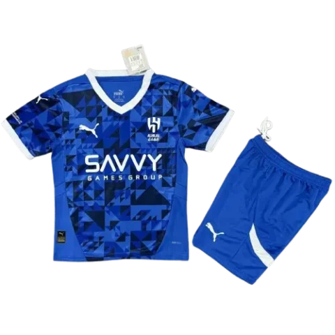 2024-25 Kids Al Hilal SFC Home Jersey(Shirt+Shorts)
