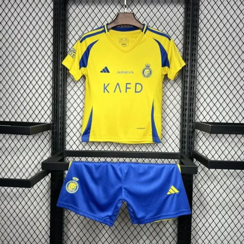 Kids Al Nassr Home Kit Jersey+Shorts 2024-25