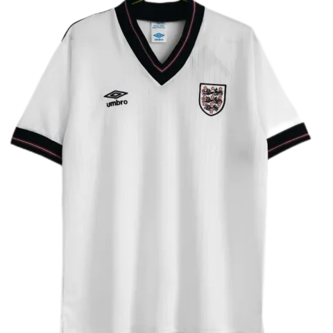 England 1984/87  Retro Soccer Jersey Home Replica