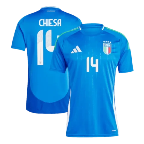 2024 EURO Nation Italy Home Jersey CHIESA #14 BARELLA #18 DIMARCO #3