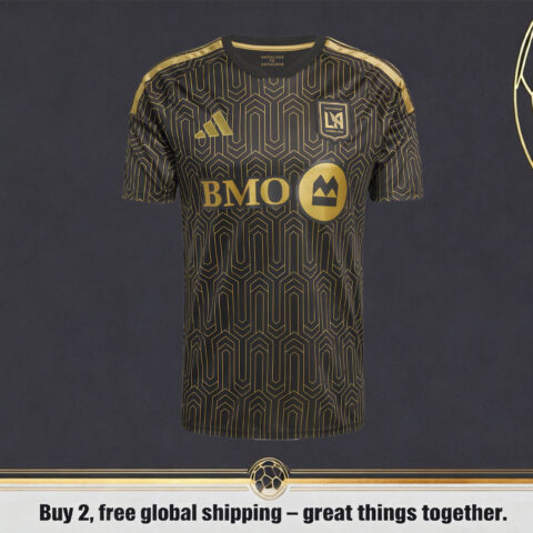 Menโs Los Angeles FC 2026 adidas Black Home Jersey