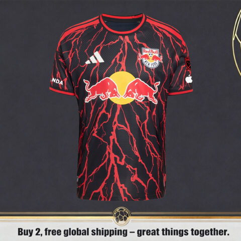 Men’s New York Red Bulls 2026 adidas Black Rooted Jersey