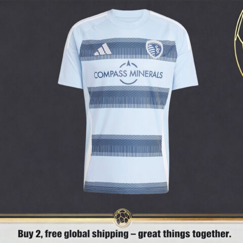 Menโs Sporting Kansas City 2025 adidas LightโBlue Jersey
